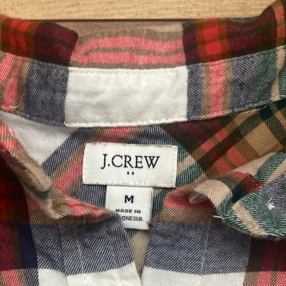 J Crew Plaid Button Down Flannel - Picture 5 of 10